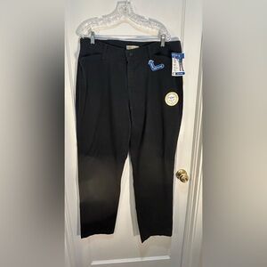 Riders by Lee Women's Slim Fit Easy Care Black Pants New With Tags 16W